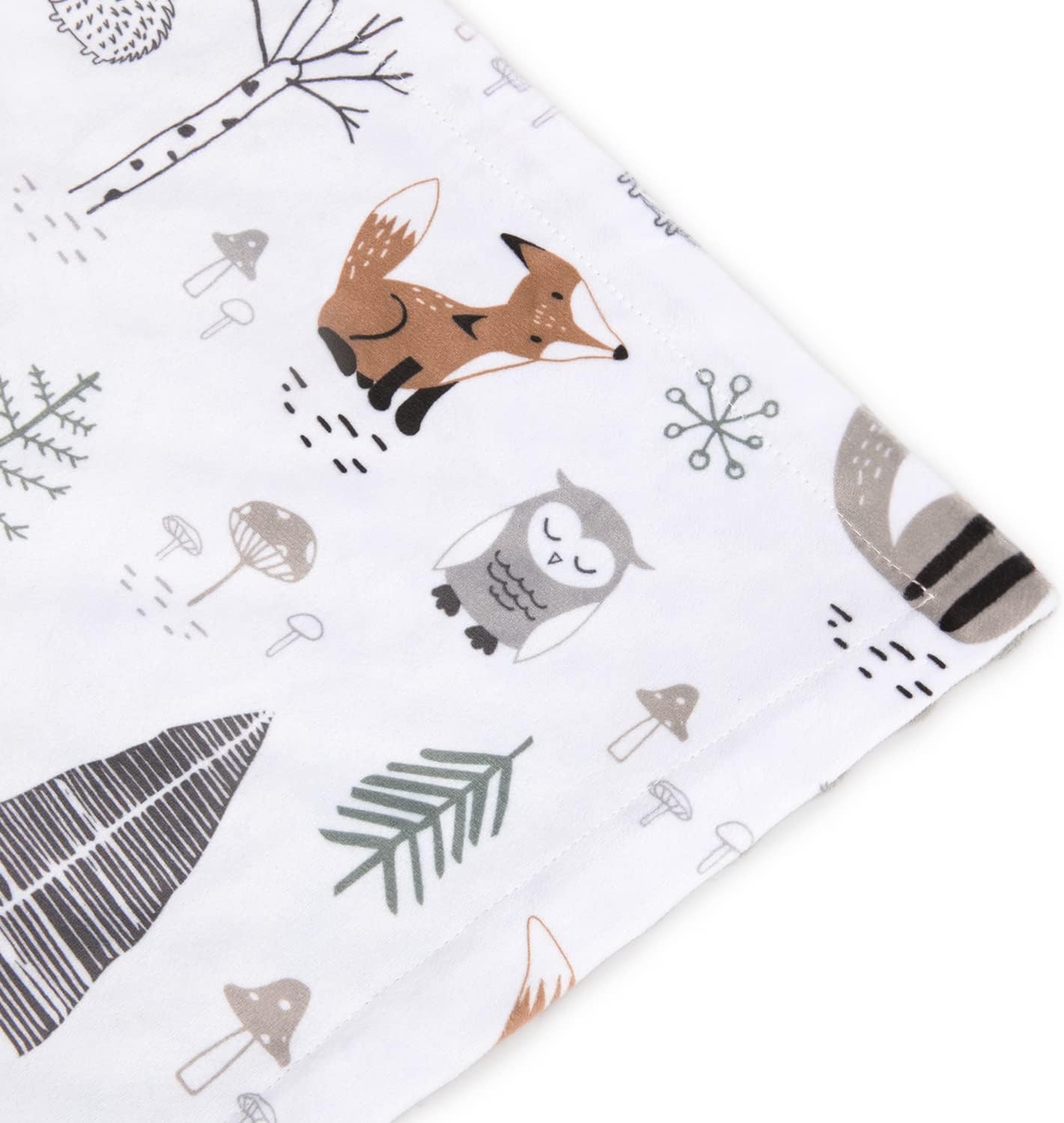 HOMRITAR Baby Blanket for Boys Girls Soft Plush Minky Blanket with Double Layer Dotted Backing for Toddler with Forest Foxes Multicolor Printed 30 x 40 Inch(75x100cm) - Image 3